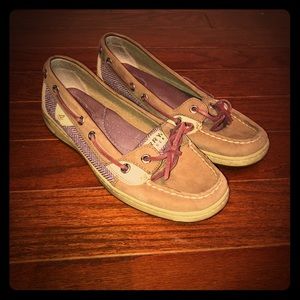 Sperry Purple & Brown Boat Shoes